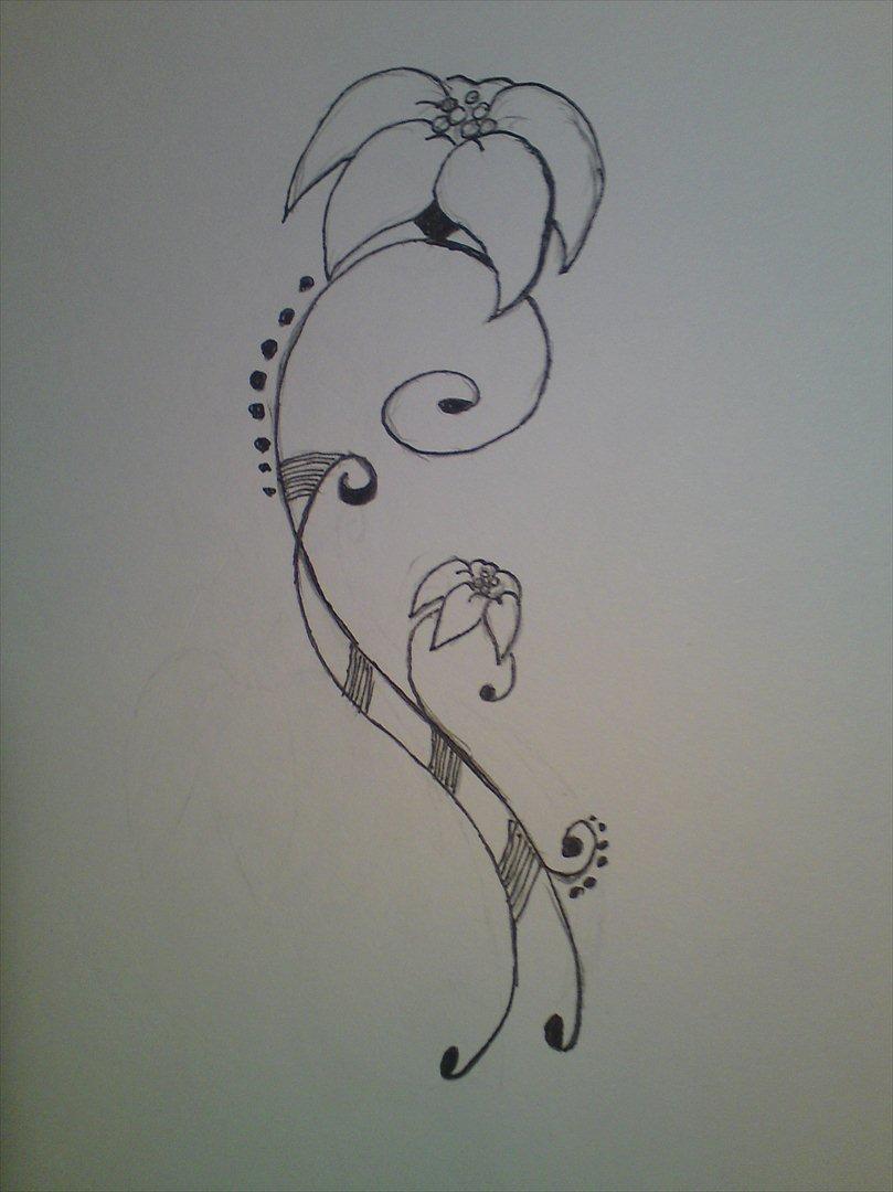 Tegninger - blomster tribal 2011 billede 8