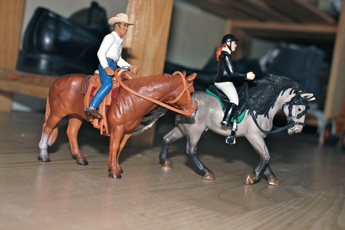 Schleich - Andalusisk hingst og westernhest

Westernudstyr og alm. rideudstyr billede 8