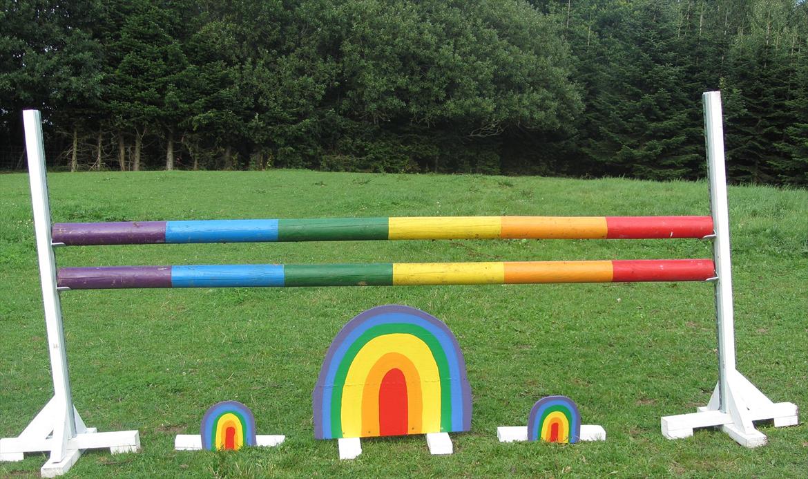 HJEMMEBYGGET SPRING - KIG KIG - Regnbuen  - også et sjovt spring.  billede 7