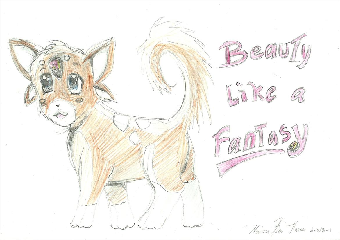 Tegninger :D   - Den første af "like a fantasy" tegningerne :) Der var oprindeligt fire men den sidste blev givet ud som gave xD 
Tegnet onsdag d. 3. august 2011 billede 237