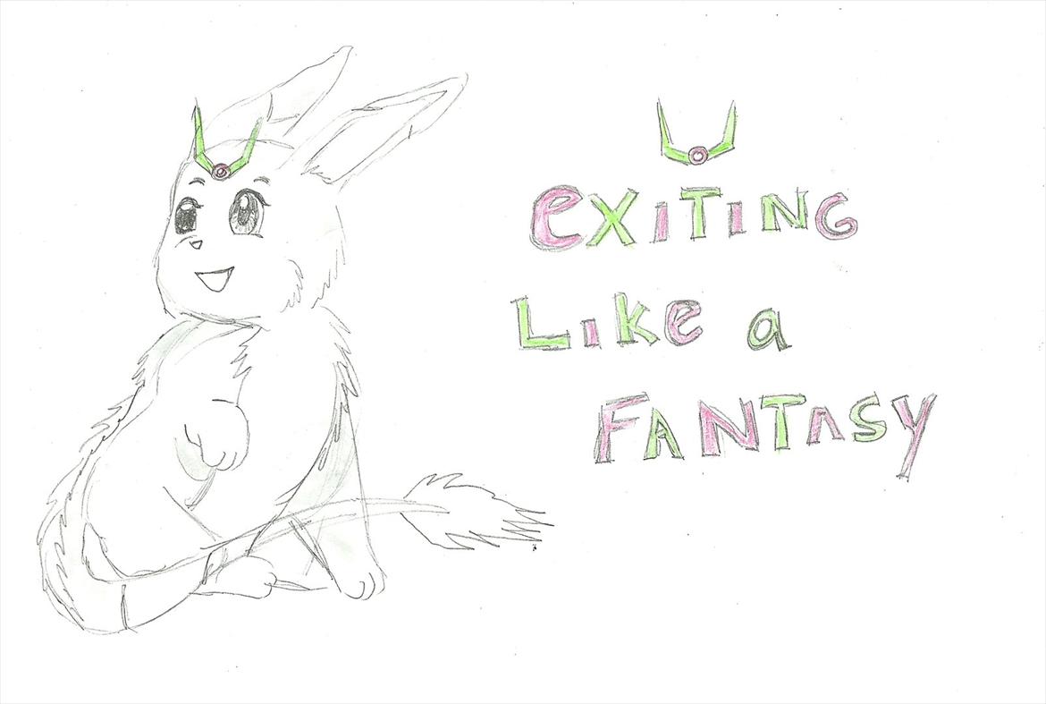 Tegninger :D   - Alle nyeste tegning i "Like a fantasy" ;) Kiggede i en mangabog om hvordan man tegnede magiske personer og deres makotter så derfor står der noget med "like a fantasy" på dem :) 
Tegnet onsdag d. 3. augsut 2011 billede 235