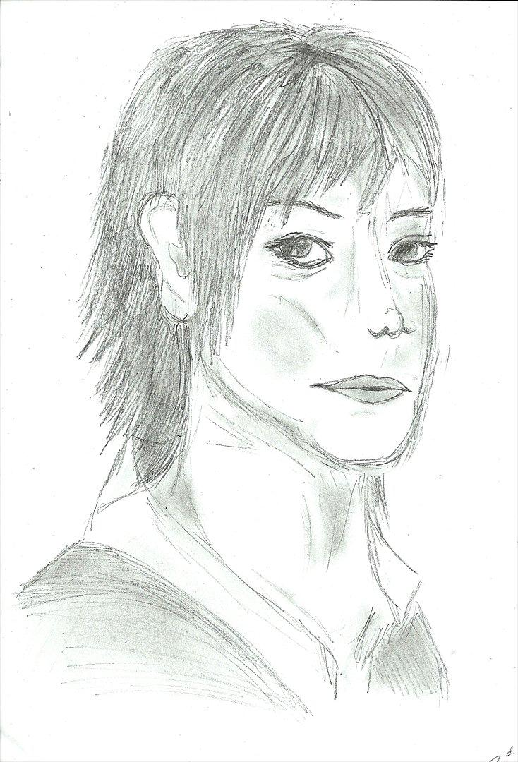 Tegninger :D   - Endnu en person jeg har tegnet HELT UDEN HJÆLP fra skabeloner eller billeder :O xD 
Njjaaaa kunne nu bedre lide blondine drengen men sådan er det :P
Lavet torsdag d. 11. august 2011 billede 200