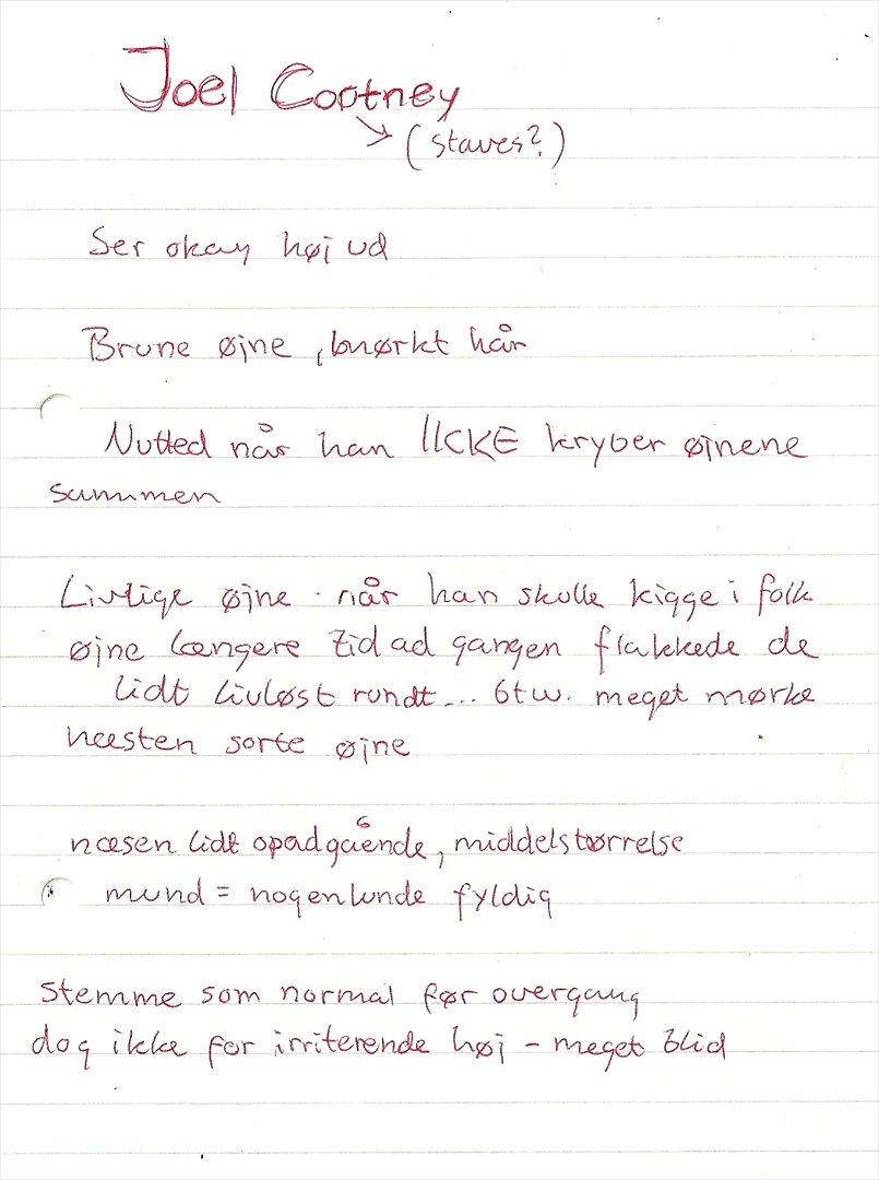 Tegninger :D   - Ehm... ja når jeg skriver min mening ned om hovedpersonen i Super 8 xD 
Lavet mandag d. 8. august 2011 billede 215