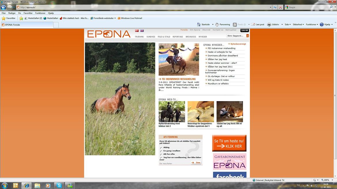 Reportage med Jess og jeg på Epona.tv - "Sådan har jeg hest: Mit et og alt" :-) billede 1