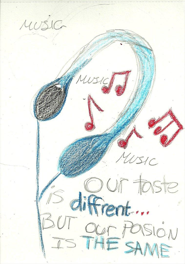 Tegninger :D   - Da jeg ikke vidste hvad jeg skulle tegne tegnede jeg bare det første jeg så.... og det var høretelefoner xD ... Tegnede den om her tirsdag :P 
Tegnet mandag + tirsdag d. 15-16. august 2011 billede 186