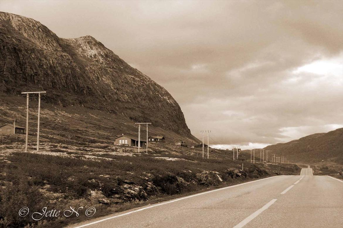 Billeder fra Norge 2011 - Redigeret billede af vejen til Tyinsøen (Nikon D40 med 18-55 mm II f/3,5-5,6 objektiv) billede 135