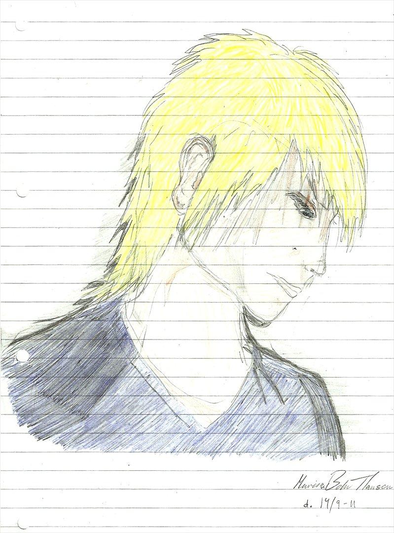 Tegninger :D   - Dreng med hørgult hår xD Skulle have været Janus men det blev den ikke god nok til :S xD  billede 150