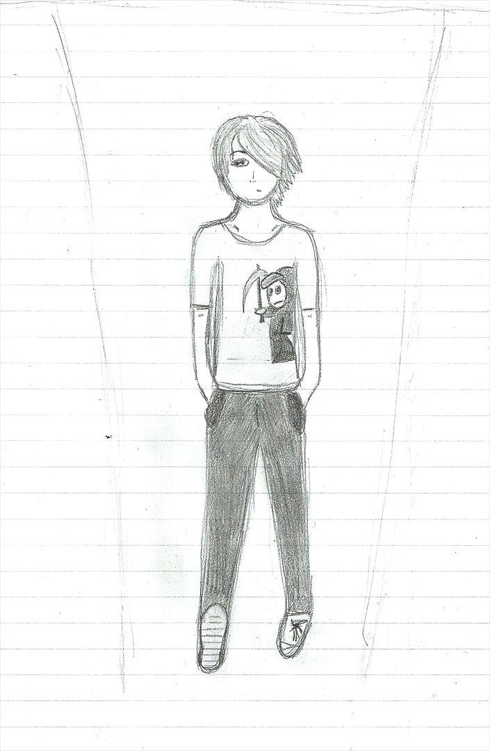 Tegninger :D   - Engang var dette nyskabende xD En dreng... der gik :O! Hvor vildt hva xD? Ej jeg synes nu stadig den er fin nok især på grund af det lille skelet på hans trøje :P 
Nok fra slutningen af april 2011 billede 131