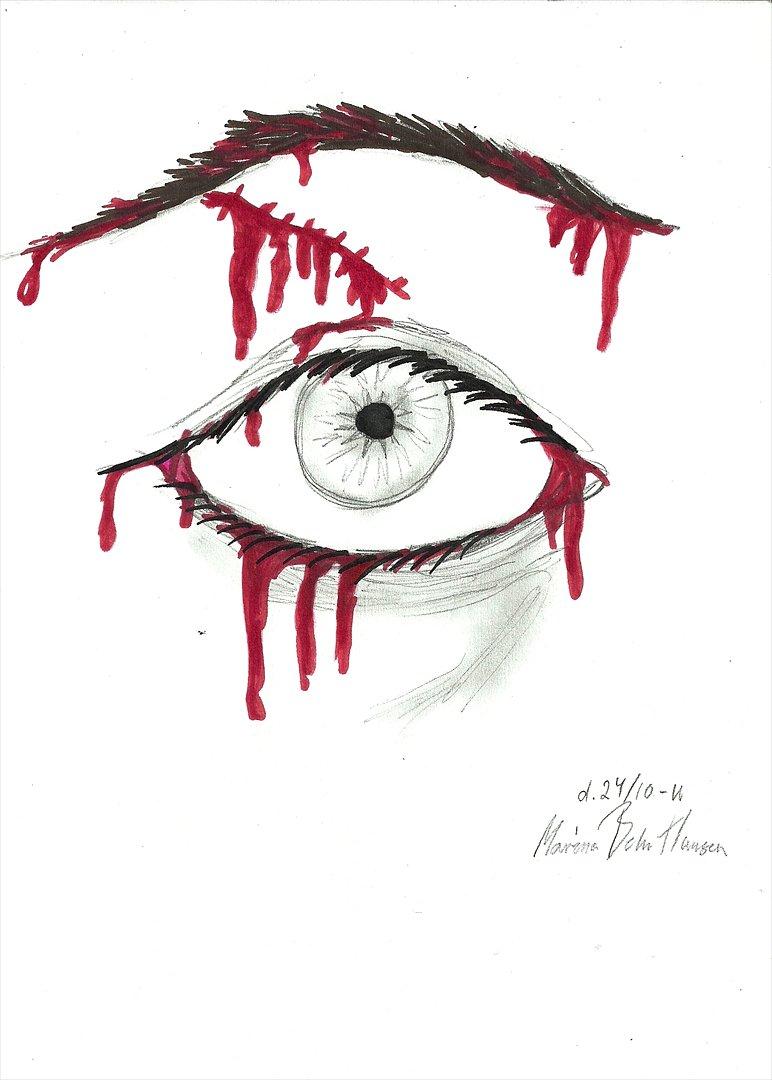 Tegninger :D   - Blooooodig øje xDD Det er godt nok lang tid siden jeg har tegnet sådan et :) ... og nu i stor format xD 
Tegnet mandag d. 21. oktober 2011 billede 114