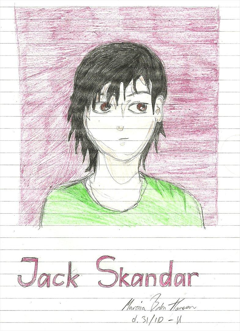 Tegninger :D   - Et kækt lille ansigt :P xD Min lille fantasi figur Jack :P (med Skandar som mellemnavn ;P xD)
Tegnet mandag d. 31. oktober 2011 
 billede 105