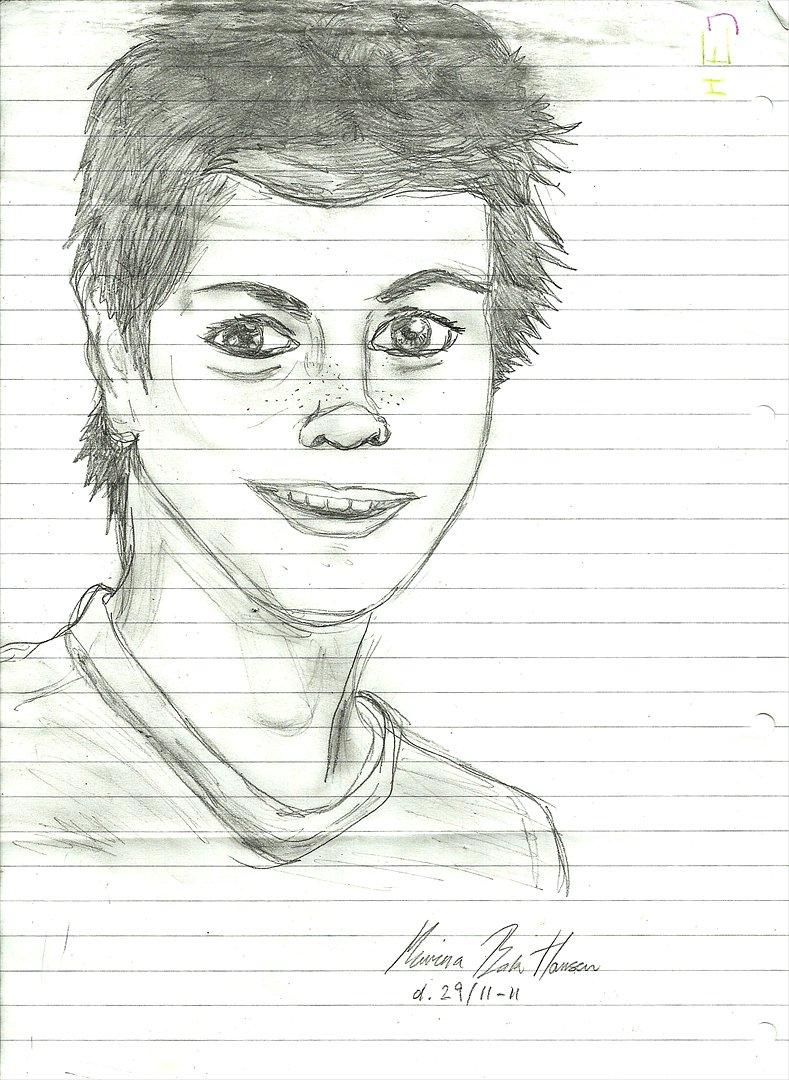 Tegninger :D   - Kæk dreng - tegnet efter et billede i det gratis blad kaldet fritkvarter :P 
Tegnet tirsdag d. 29. november 2011  billede 94