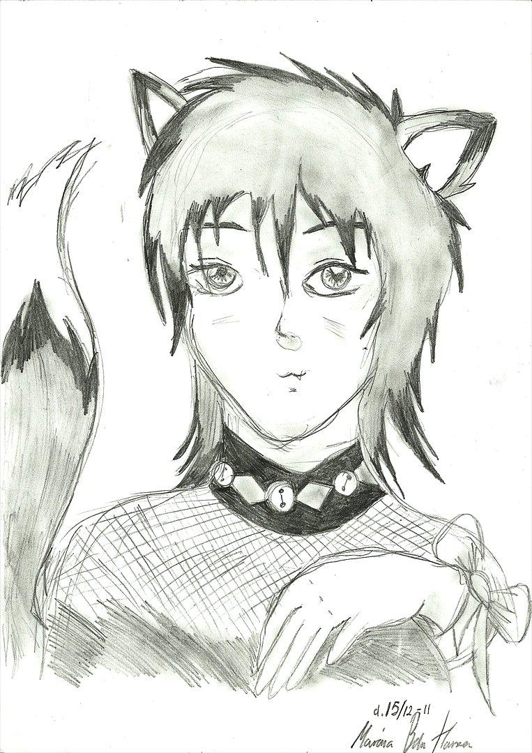 Tegninger :D   - ....Nu også med manga xD 
Ej, prøvede at tegne en rævedreng :P What do you think xD? 
Tegnet torsdag d. 15. december 2011 billede 82