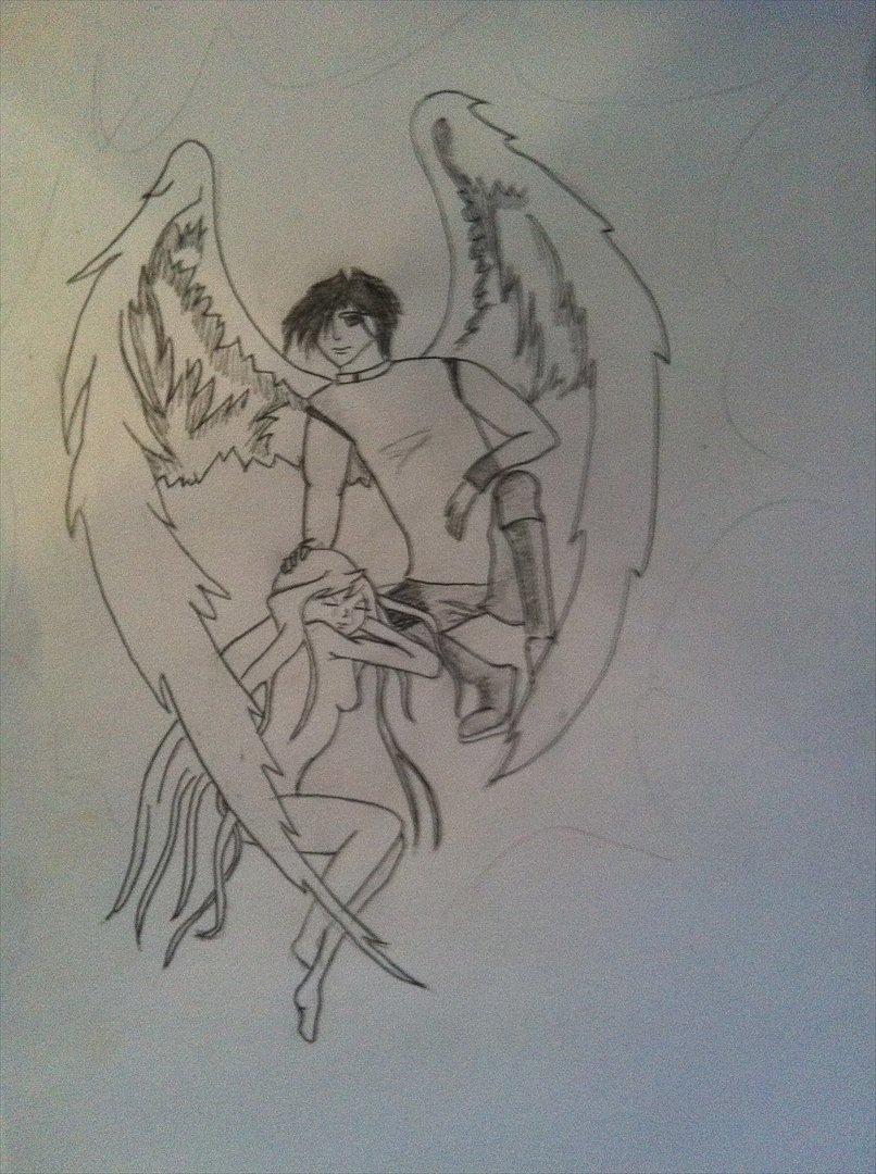 andre tegninger - broken godess - with the hope og love billede 14