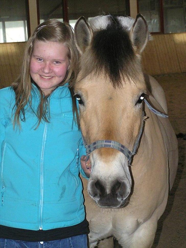 50 dage på HesteGalleri - Dag 3: Et billede af en af dine bedste rideveninder: 
Emma! Her med Fjordhesten Prins hun passer :-) billede 3