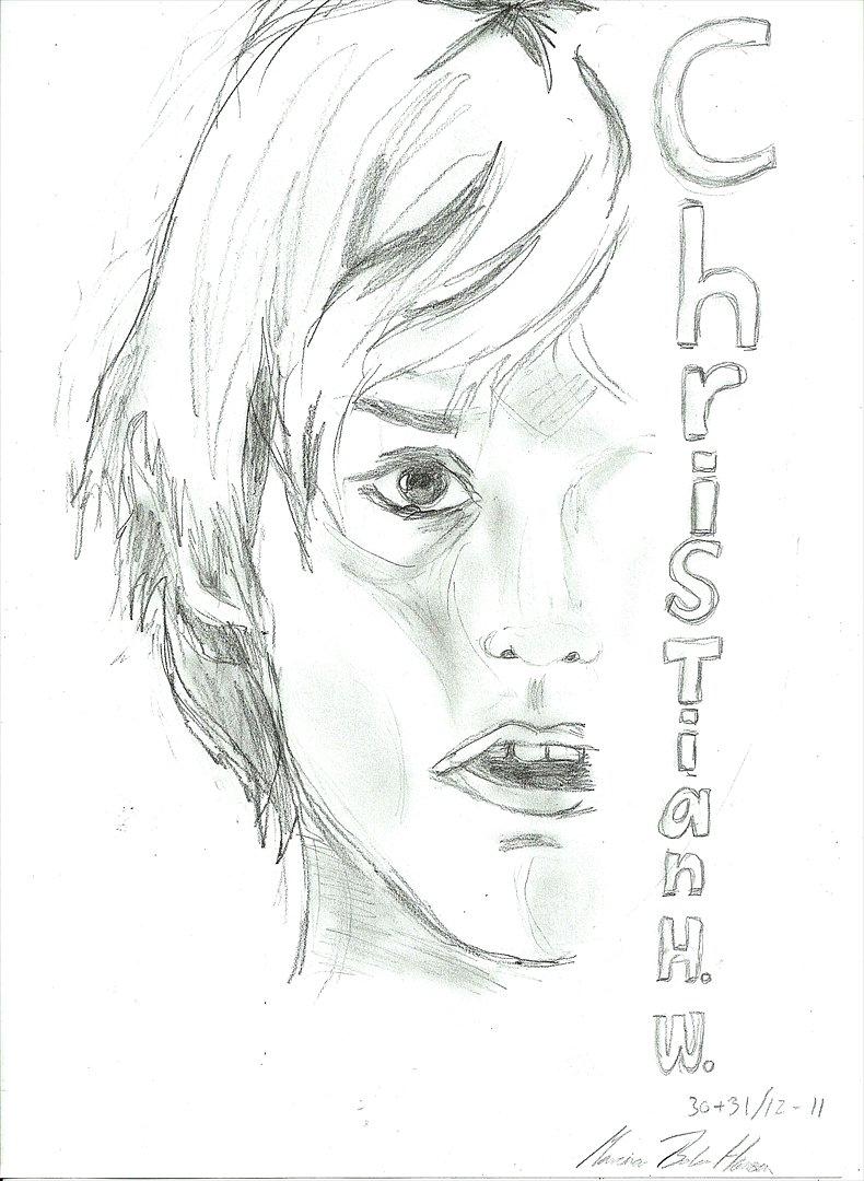 Tegninger :D   - Halvt hoved :P Som der står skulle det forestille Christian Heldbo Wienberg (Christian H. W.), også kendt som Nis i Tempelriddernes skat :P 
Tegnet fredag og lørdag d. 30.+31. december 2011 (Året sidste tegning xD!!!) billede 78