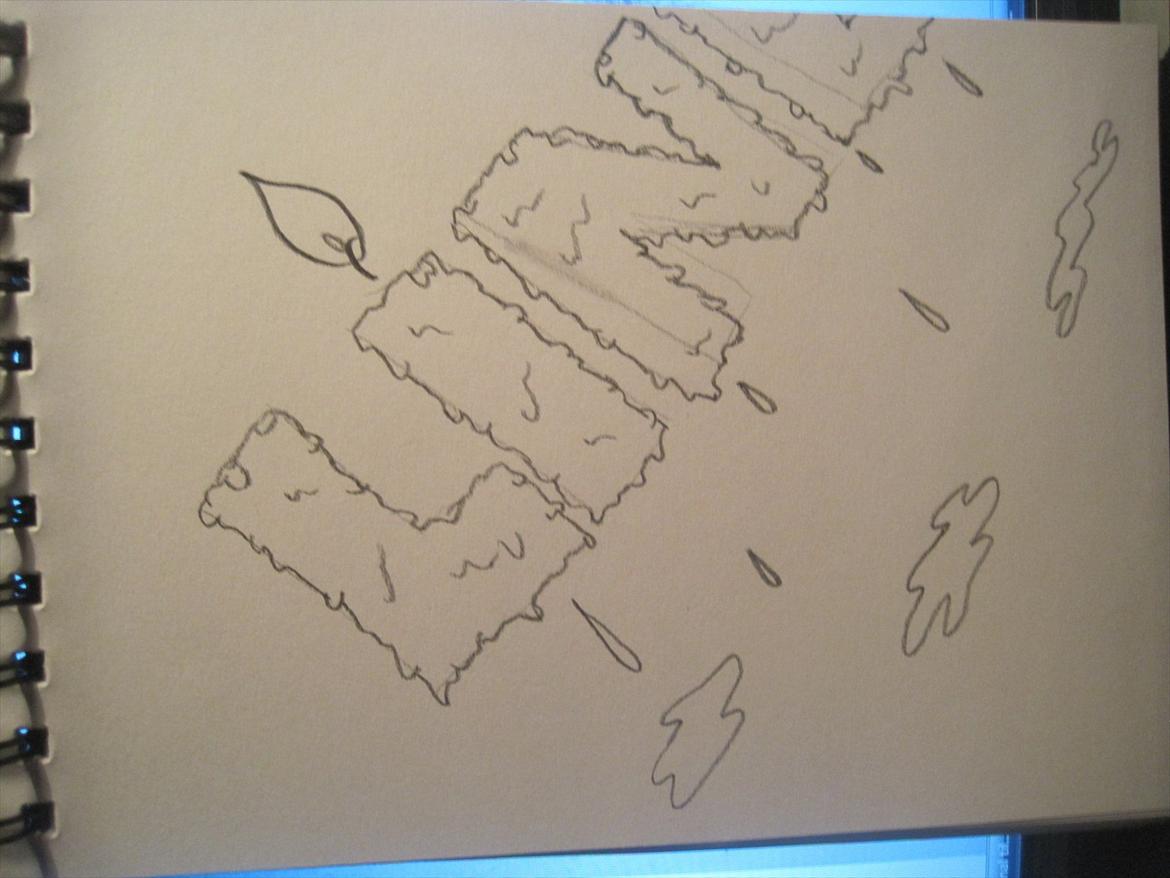 Tegninger - Papiret var ikke stort nok :-( Mit navn! billede 15