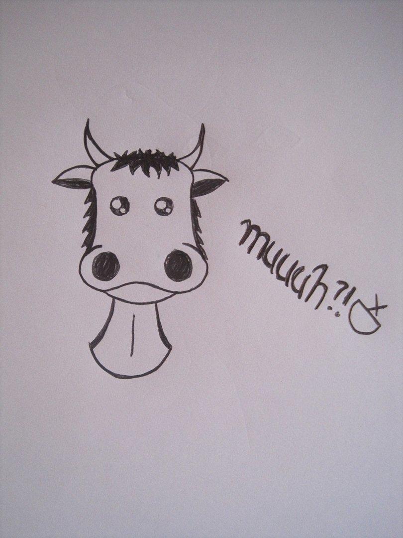 Tegninger - En kedelig dag.. Muuh? billede 17