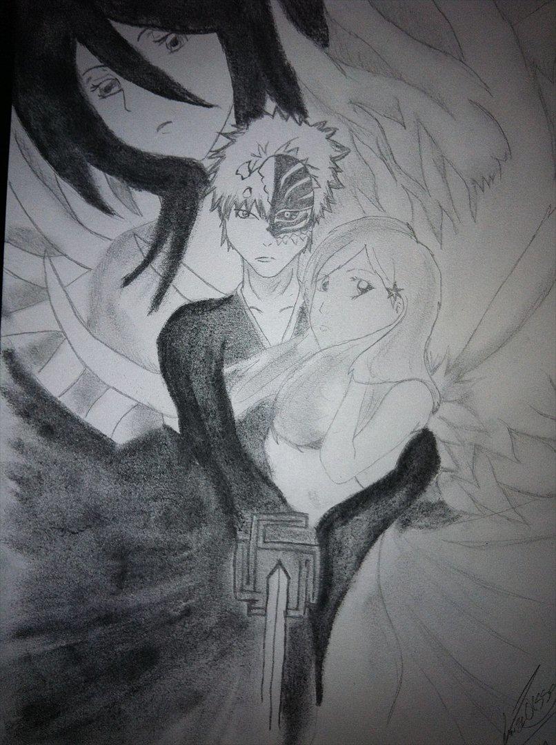 andre tegninger - Bleach - Ichigo, Rukiz og Orihime billede 19