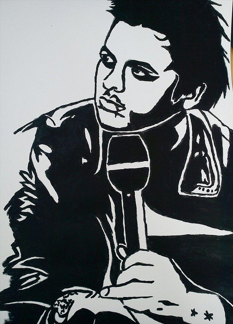 Tegninger :D   - Overhead Tegning :D - Billie Joe Armstrong ;) 
Tegnet samt startet malet torsdag d. 26. januar 2012 - malet færdig tirsdag d. 7. februar 2012 billede 60