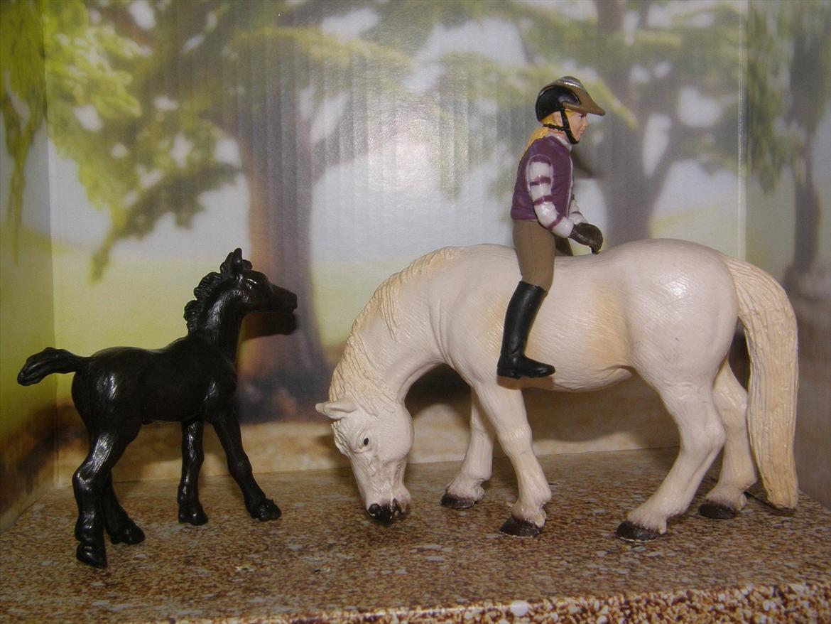 Mine Schleich Dyr - Sofia hygger på folden med Sally og Klavs billede 5