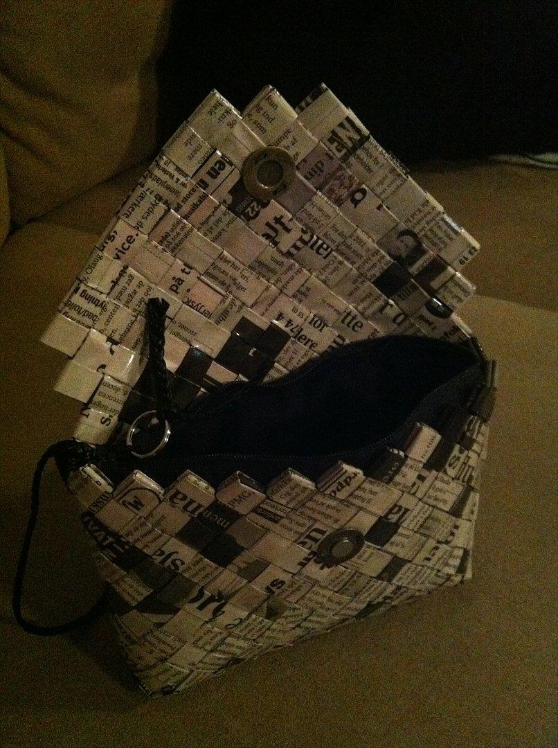 Flettede tasker - Og igen... Der er selvfølgelig også fór og lynlås i.... :) billede 16