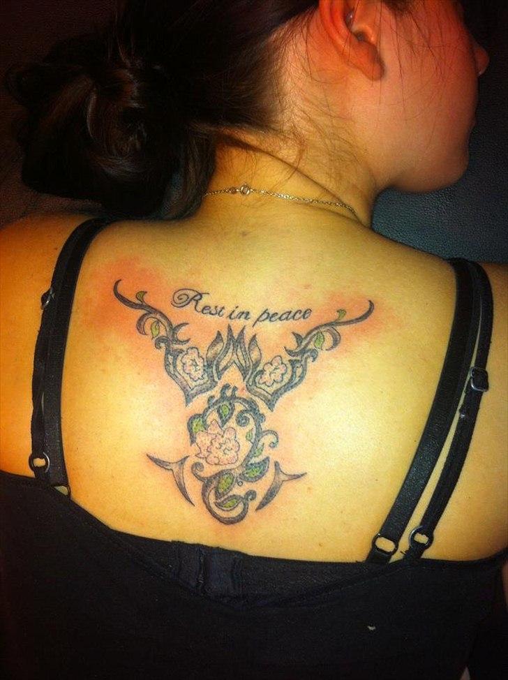 Minde tattoo, made by me! - Så fik jeg den lavet! er super glad for resultatet <3  billede 2