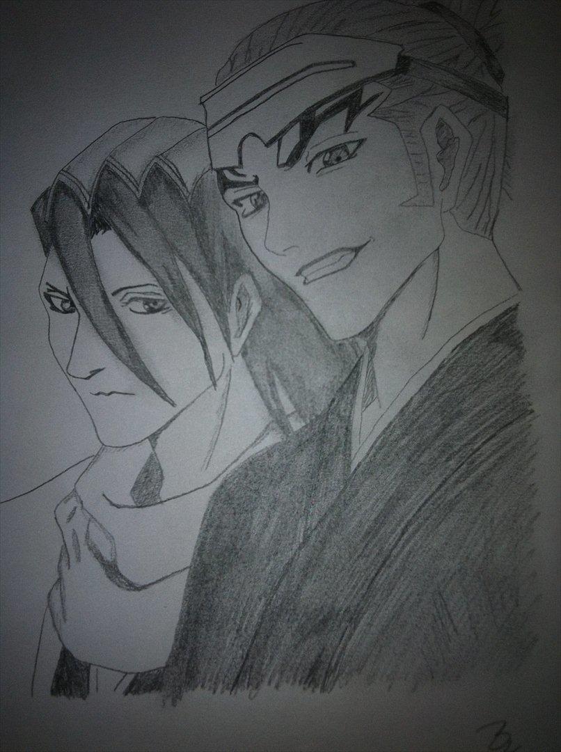 andre tegninger - renji og baykuya fra Bleach billede 21