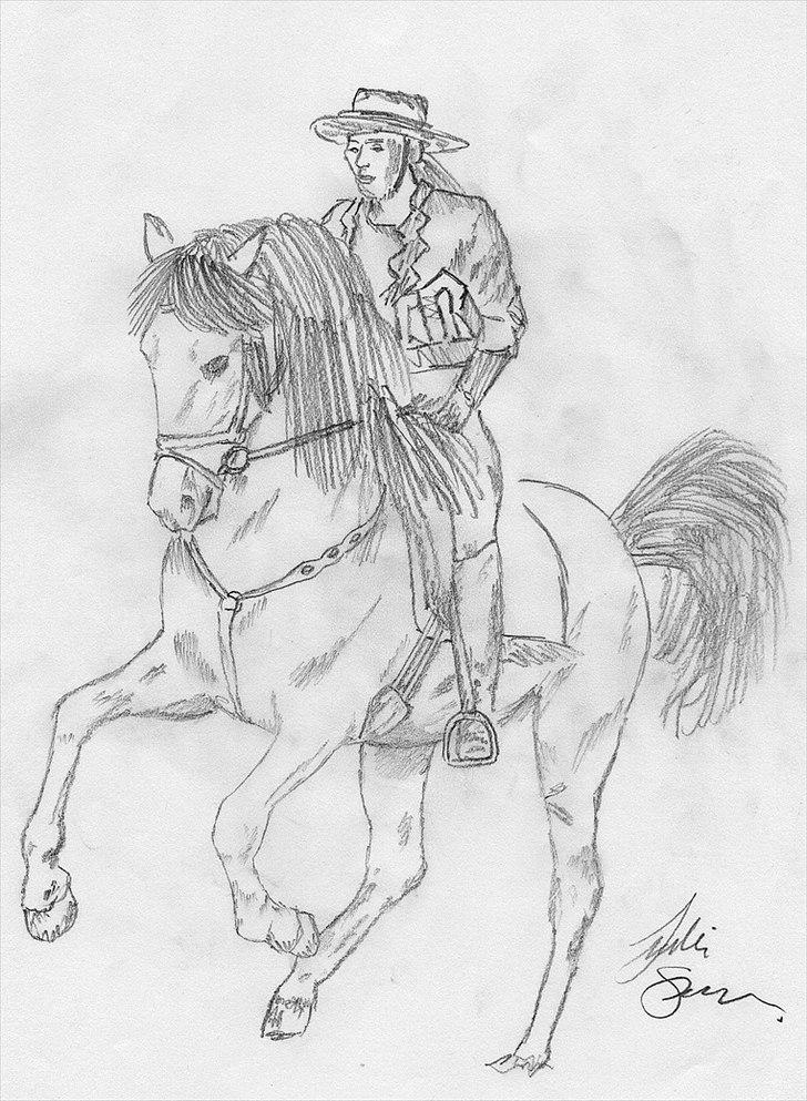 Julie Adler Vistrup - Hestetegninger billede 7