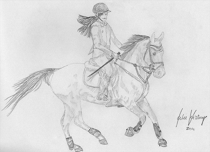 Julie Adler Vistrup - Hestetegninger billede 8