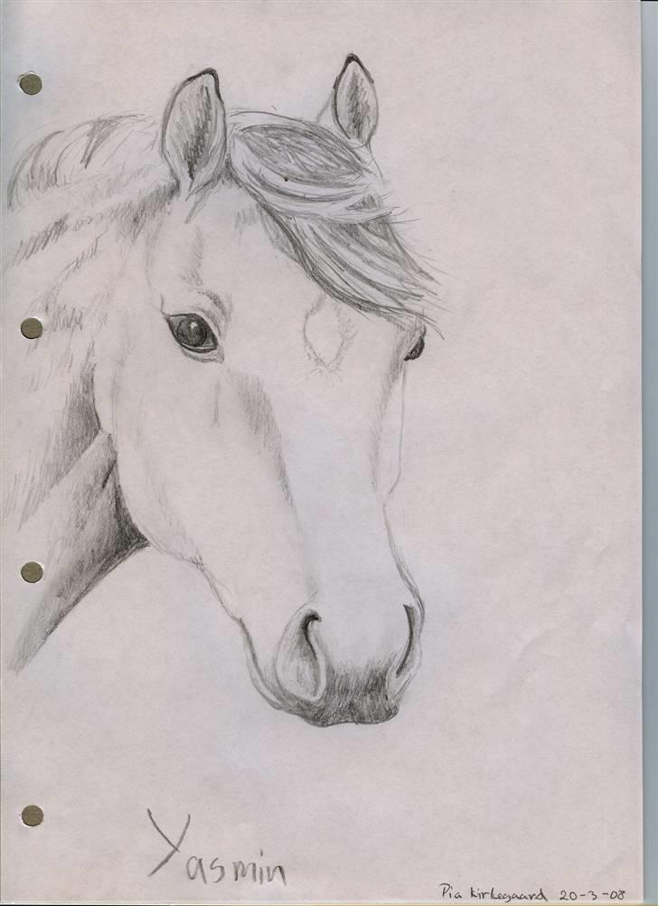 Tegninger jeg har tegnet... - Yasmin.. tegnet efter et af mine billeder i fotoalbummet... billede 22
