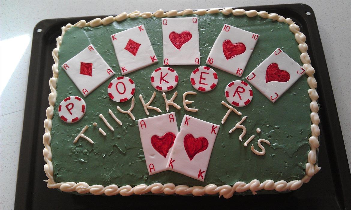 Fondant Kager - Fødselsdags kage til min bror i casino tema billede 5