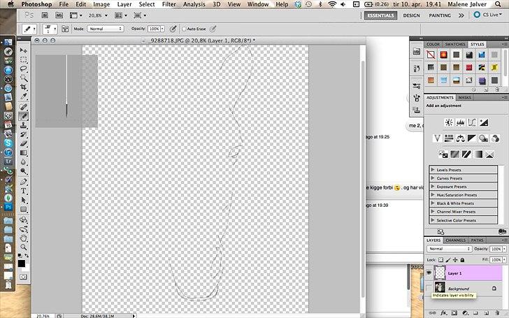 Et forsøg på en computer tegning billede 1