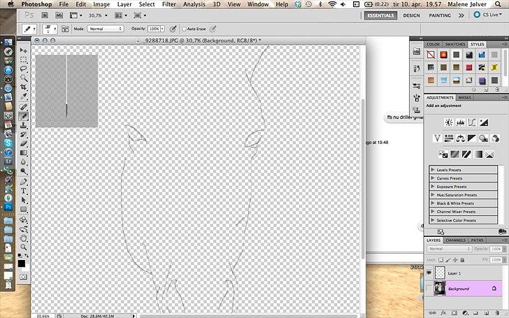 Et forsøg på en computer tegning billede 2