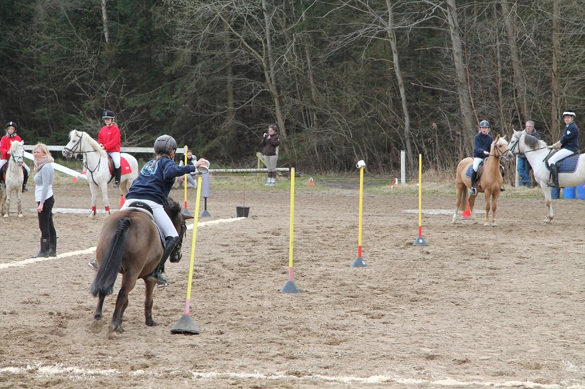 Distriktsmesterskaberne i Pony games afd. B 2012  - Flyt to krus 
Den væltede ikke! :-) 

Mathilde og Zorro  billede 24