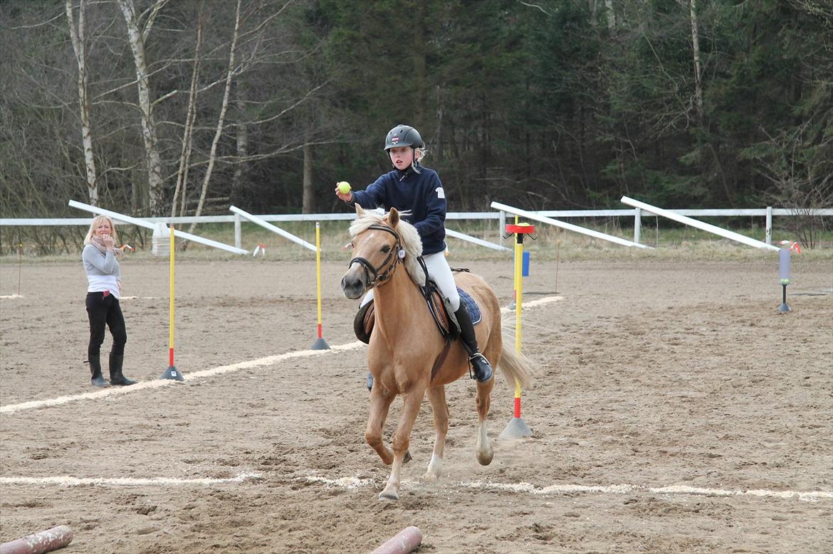 Distriktsmesterskaberne i Pony games afd. B 2012  - Bold stafet 

Laura og Scarlett  billede 28