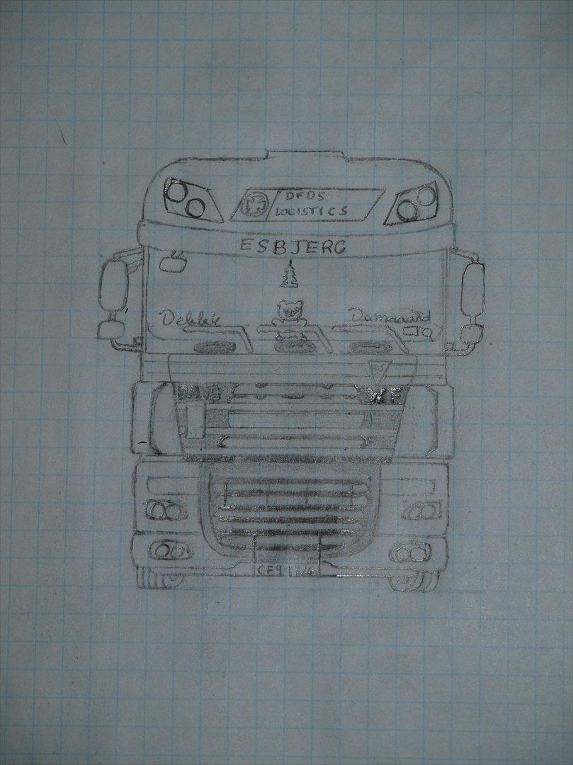 tegning af lastbil billede 1