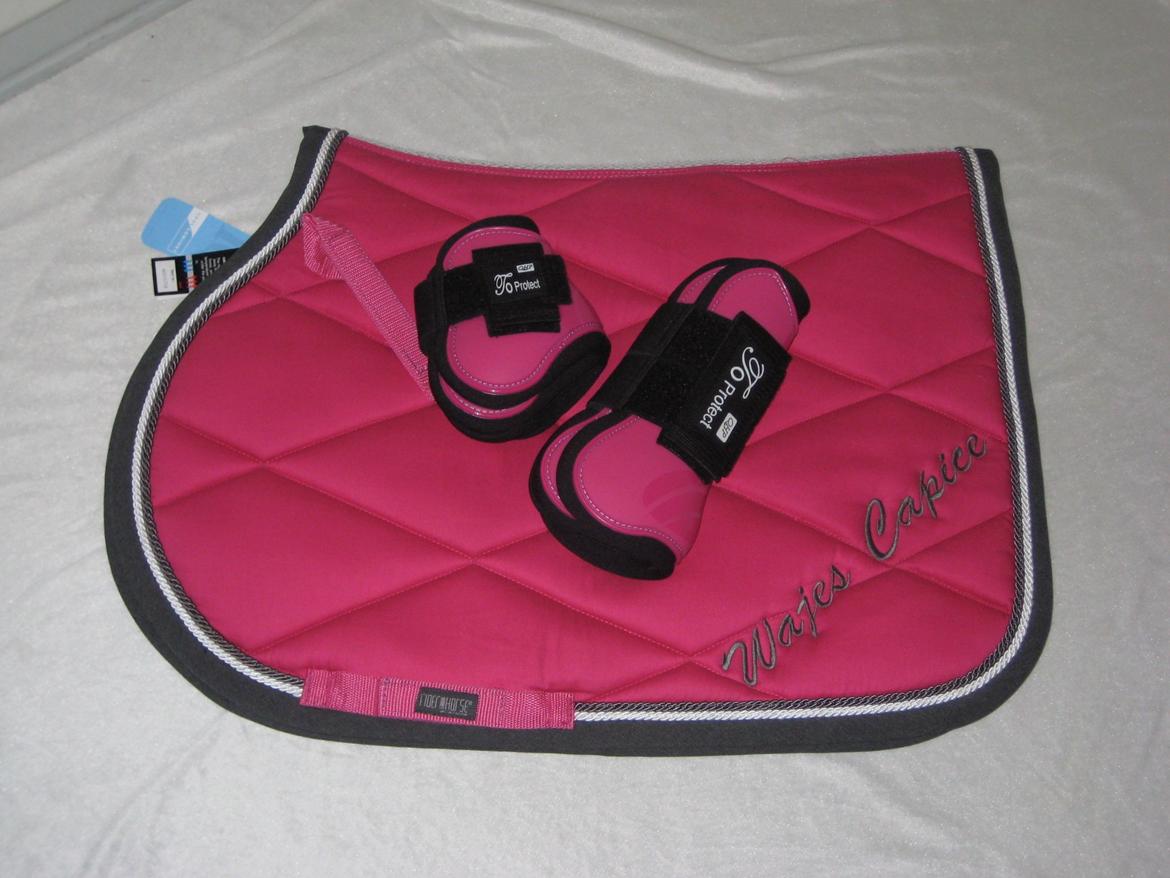 Mit Udstyr - Rider by horse spring underlag i pink 17" med QHP Pro springgamacher str. full billede 3
