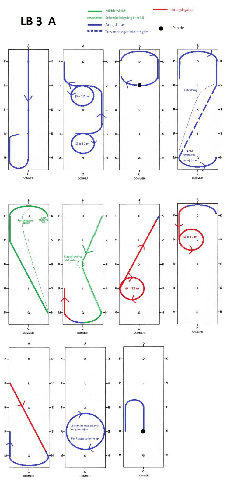Dressur programmer Bane A - LB 3 A billede 6