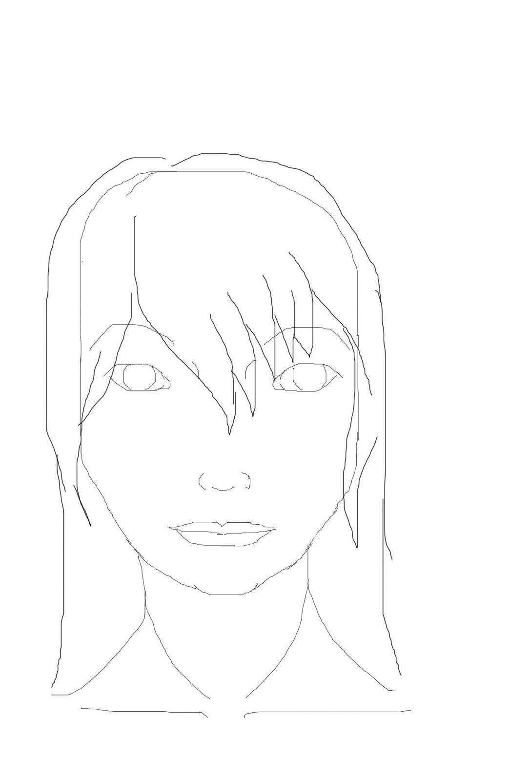 Step by step computertegning - Den egentlige skitse billede 3