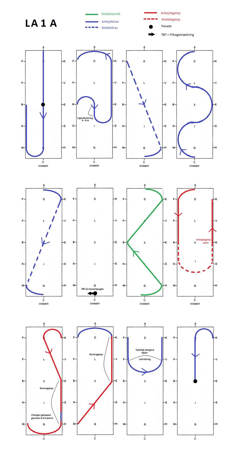 Dressur programmer Bane A - LA 1 A billede 7