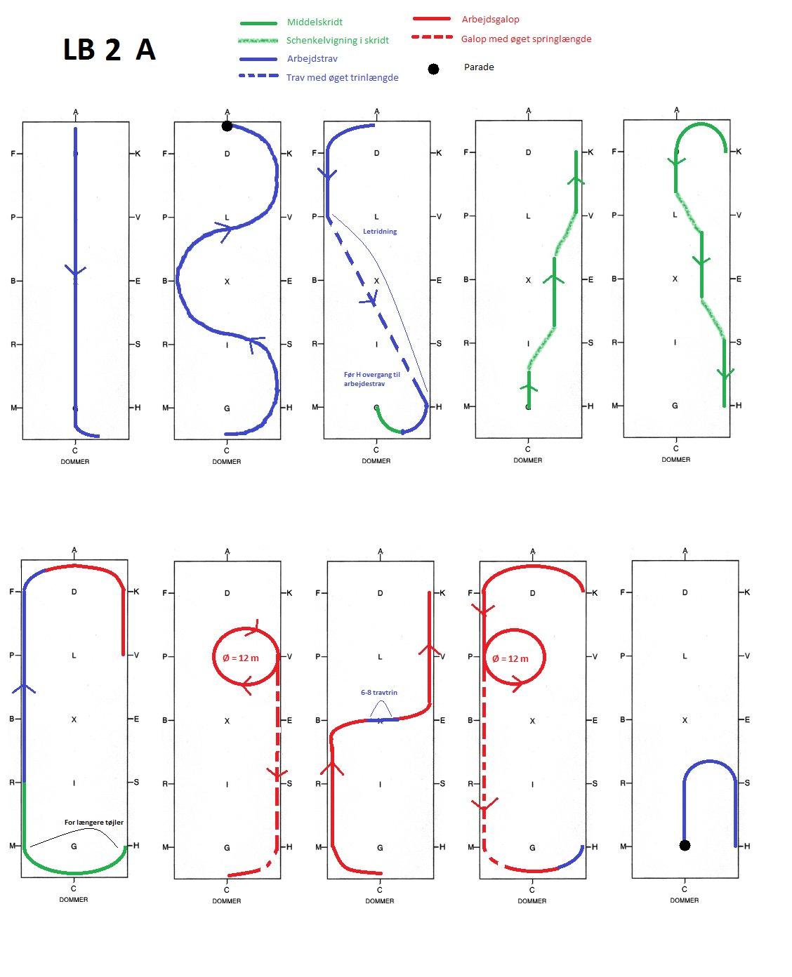 Dressur programmer Bane A - LB 2 A billede 5