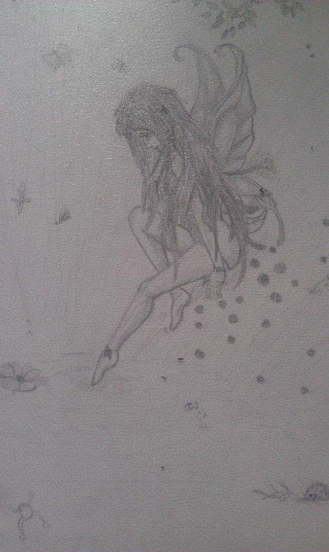 Mine tegninger:) - Fri hånd da vi var på ferie i norge (2012) billede 18