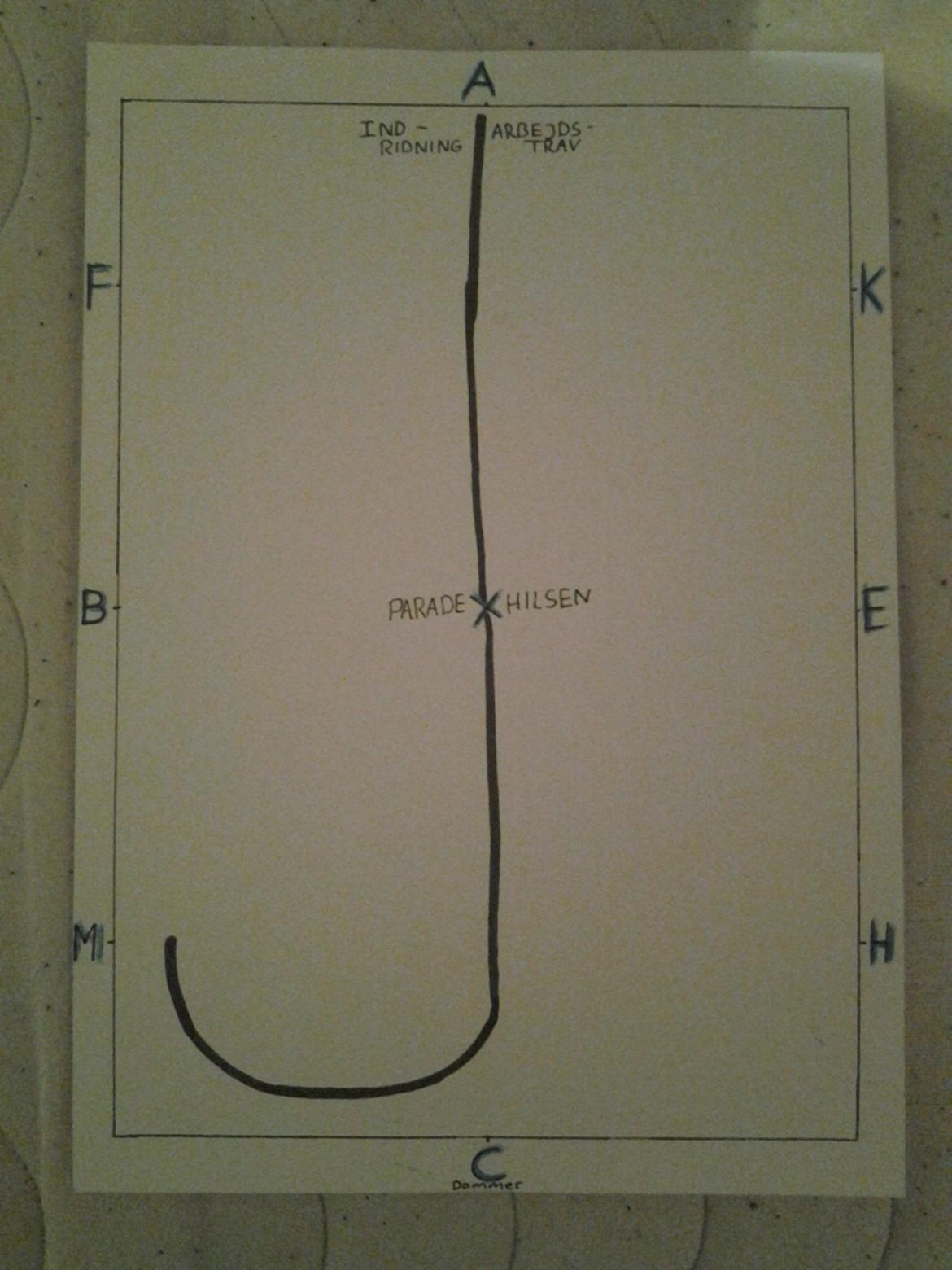 LA1 - B (tegning) - Indridning i arbejdstrav.

Ved X parade/hilsen billede 1