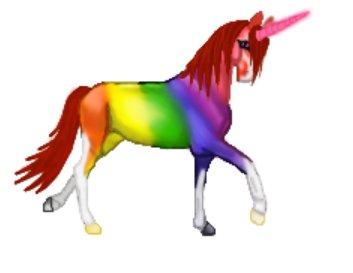Lidt forskellige heste tegninger. - Ja e regnbue farvet enhjørning ^_^ billede 19