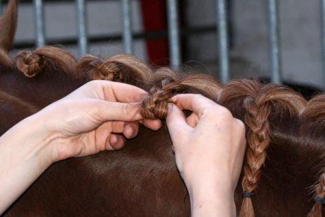 Lær at sy rosenknopper. - 3.
Tag fat for enden af fletningen og rul den op af. billede 3