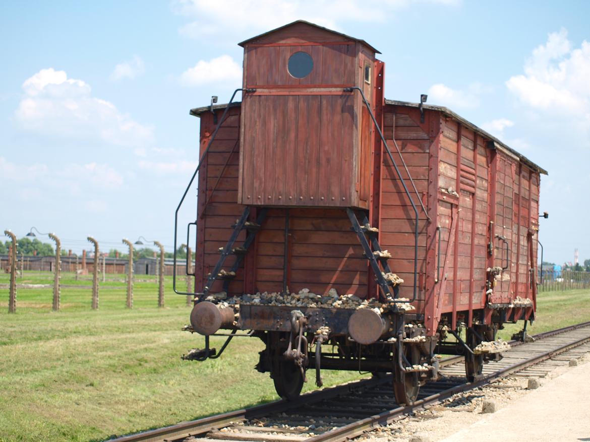 Min ferie i polen sommer 2013 - en vogn som folk blev transporteret til lejeren i  billede 18