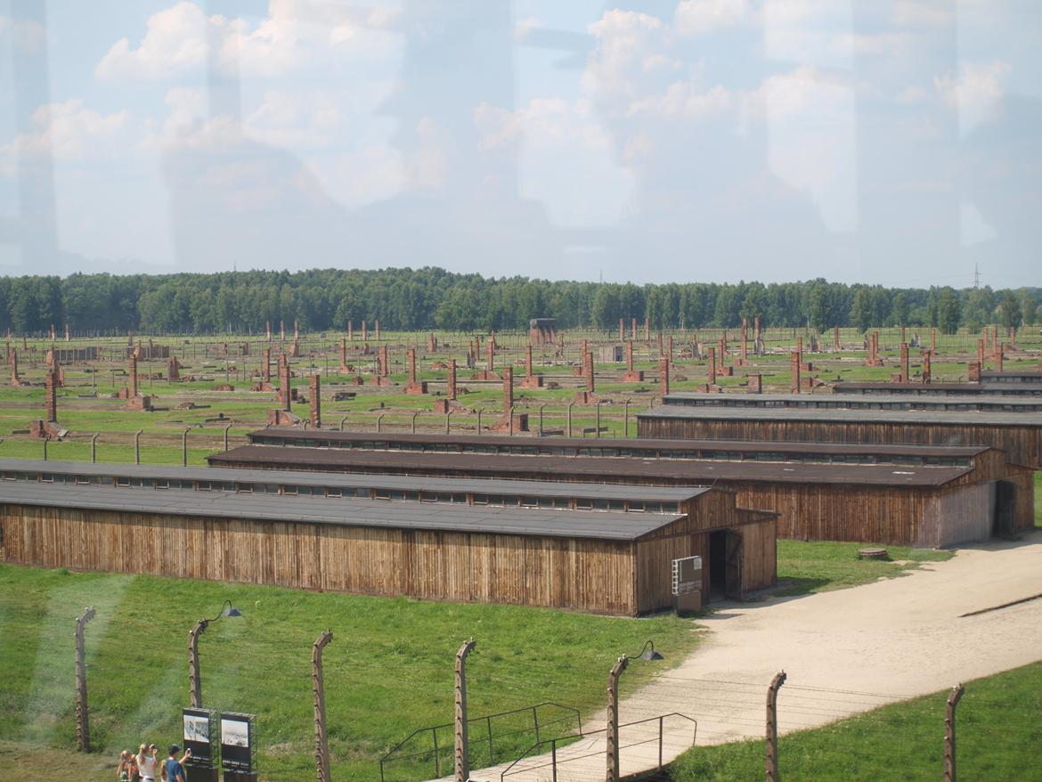 Min ferie i polen sommer 2013 - igen fra tornet over til mande lejren og den første bygning er toilettet billede 29