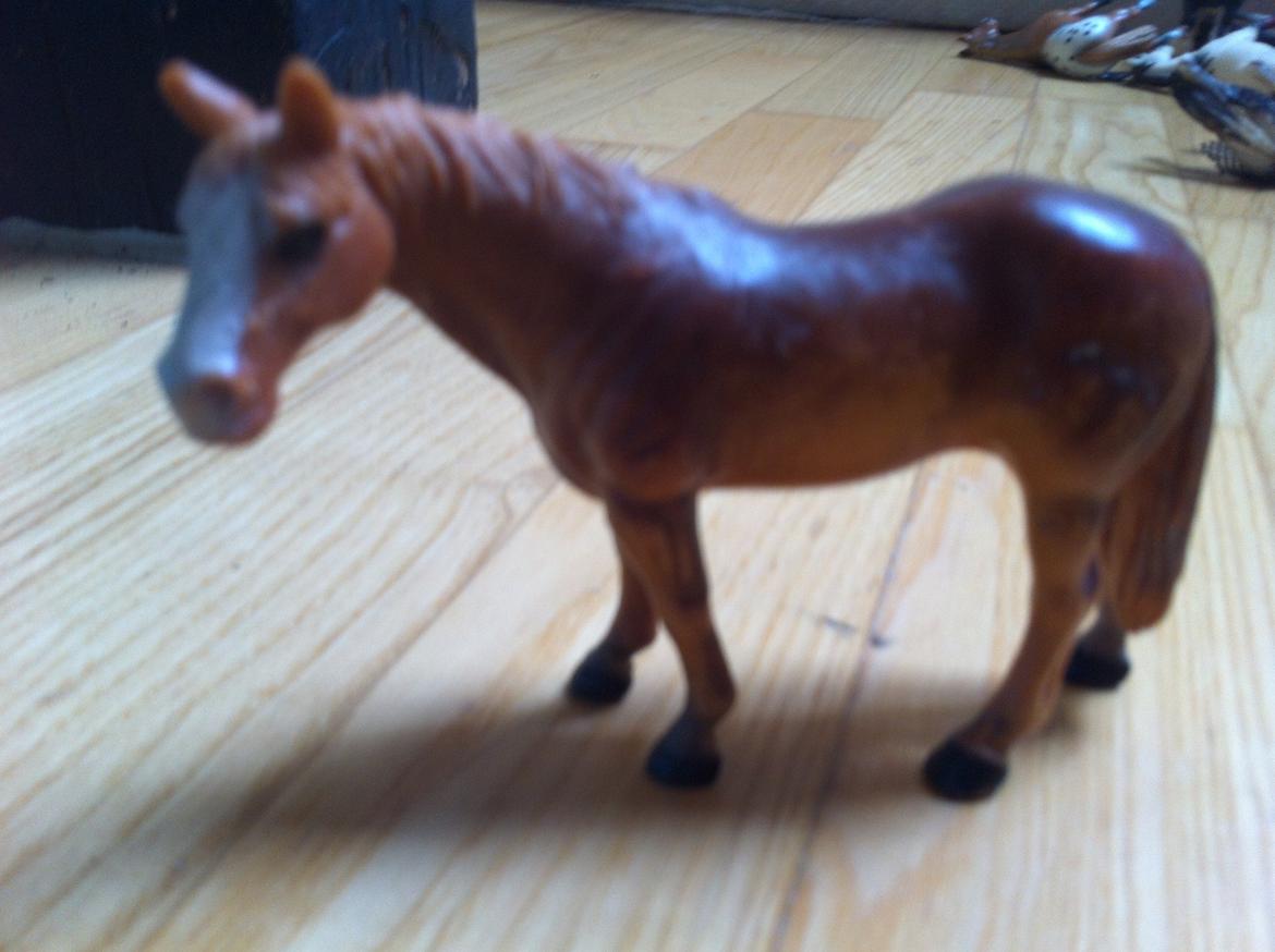 Mine Schleich Heste - star køn:hoppe alder:9 stg:148 Race:Amrikansk Quater tideligere western hest men hun bruges til skovtur (Staves?) billede 12