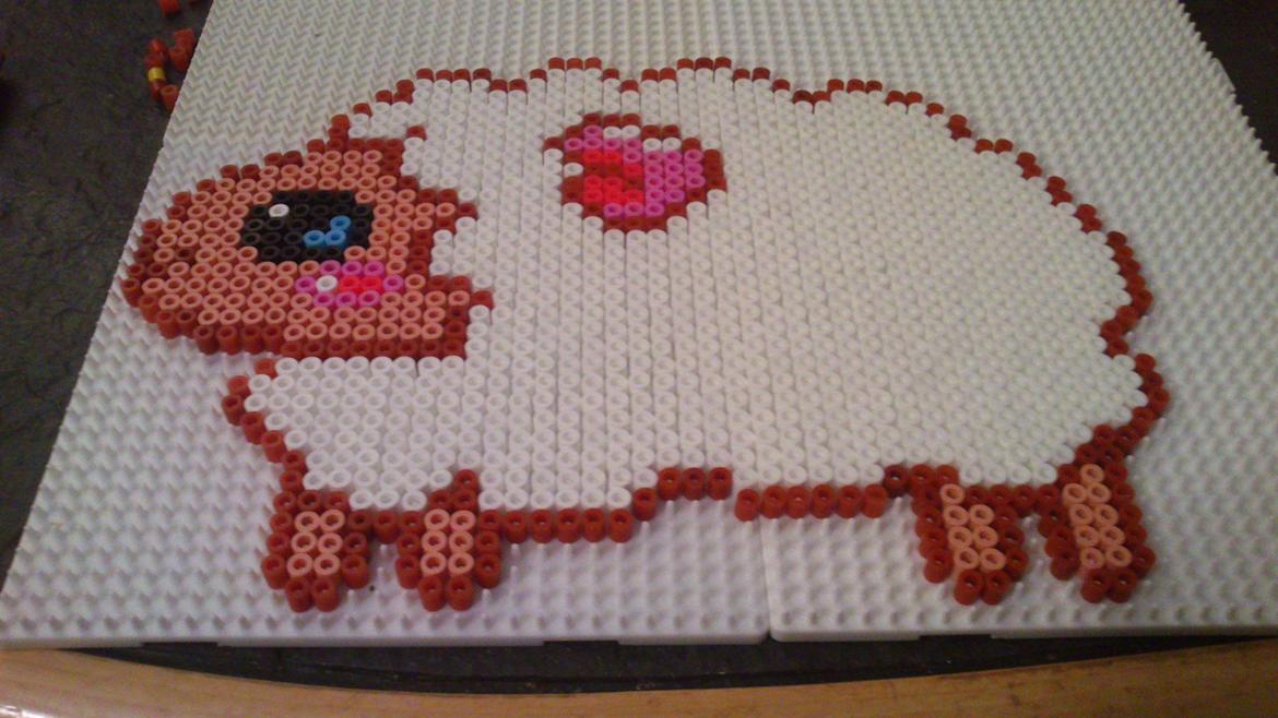 min kreativitet - lille mæh lam :D billede 10