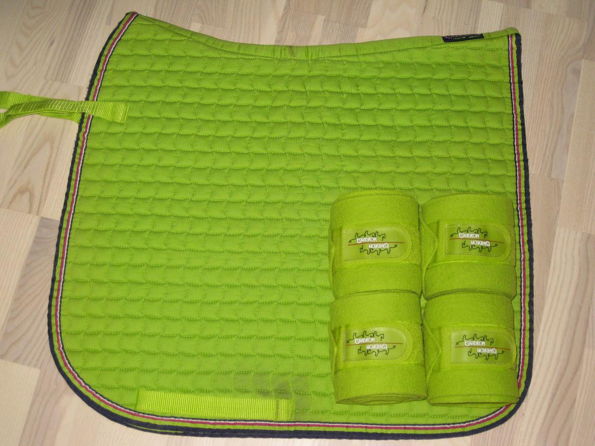 Ride-udstyr - ESKADRON lime underlag og bandager. billede 10